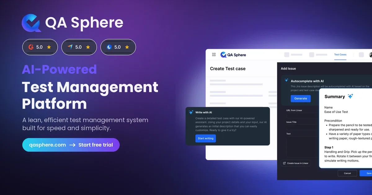 Preview of AI-Powered Test Management Tool