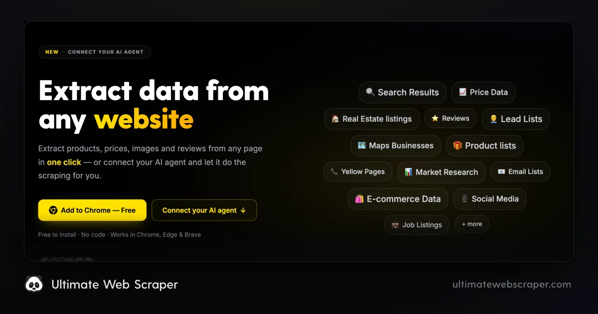 Preview of Ultimate Web Scraper