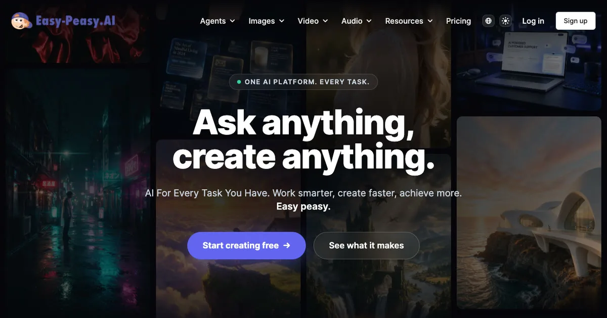 Preview of Easy-Peasy.AI