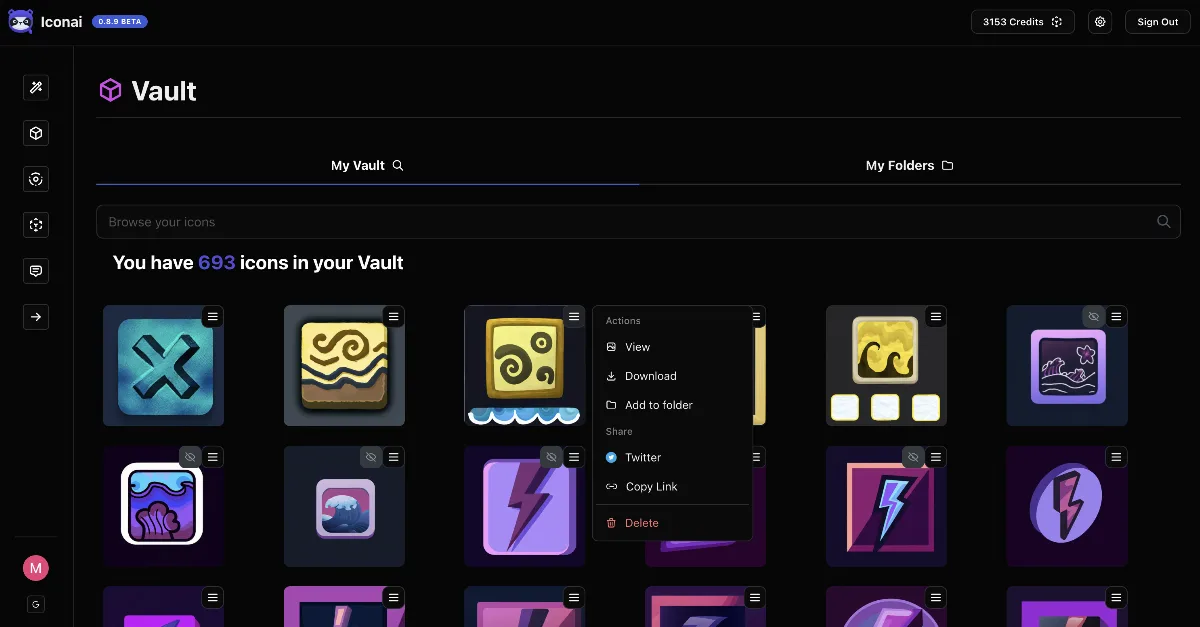 Preview of IconAI: Create Custom AI Icons