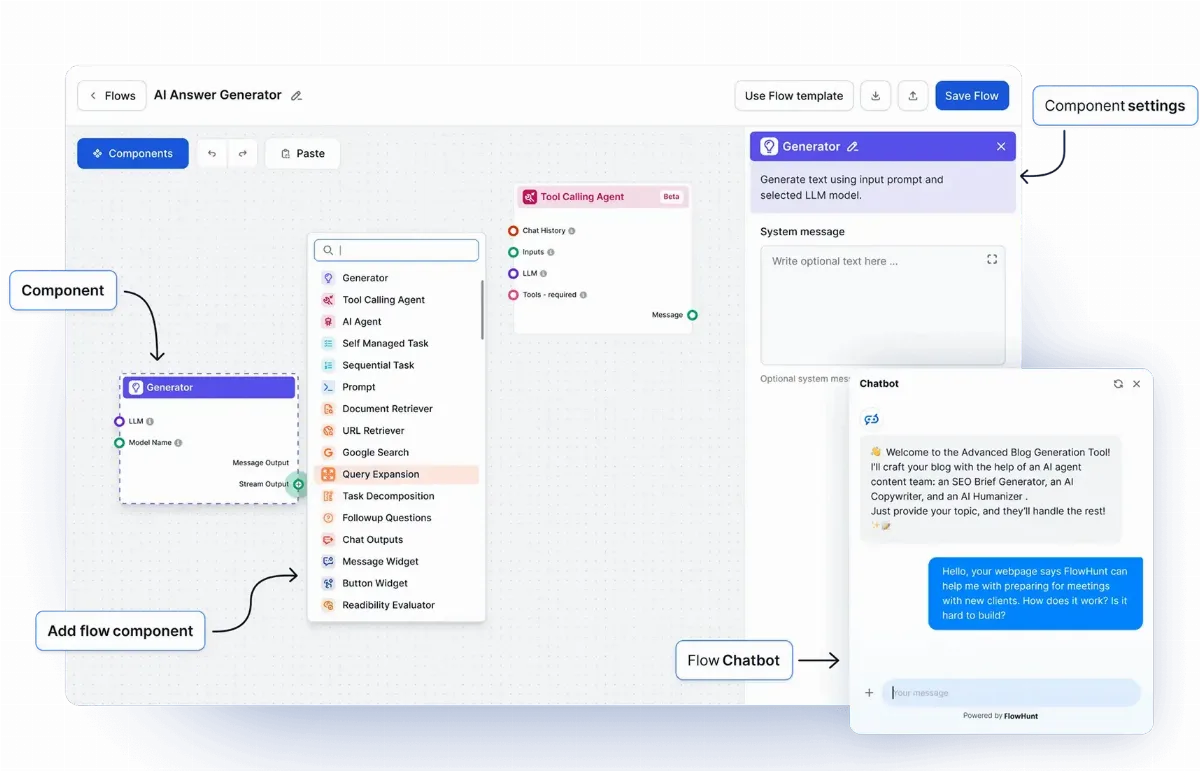 Preview of FlowHunt