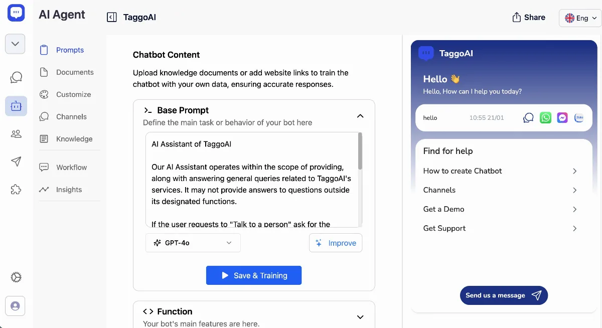 Preview of TaggoAI