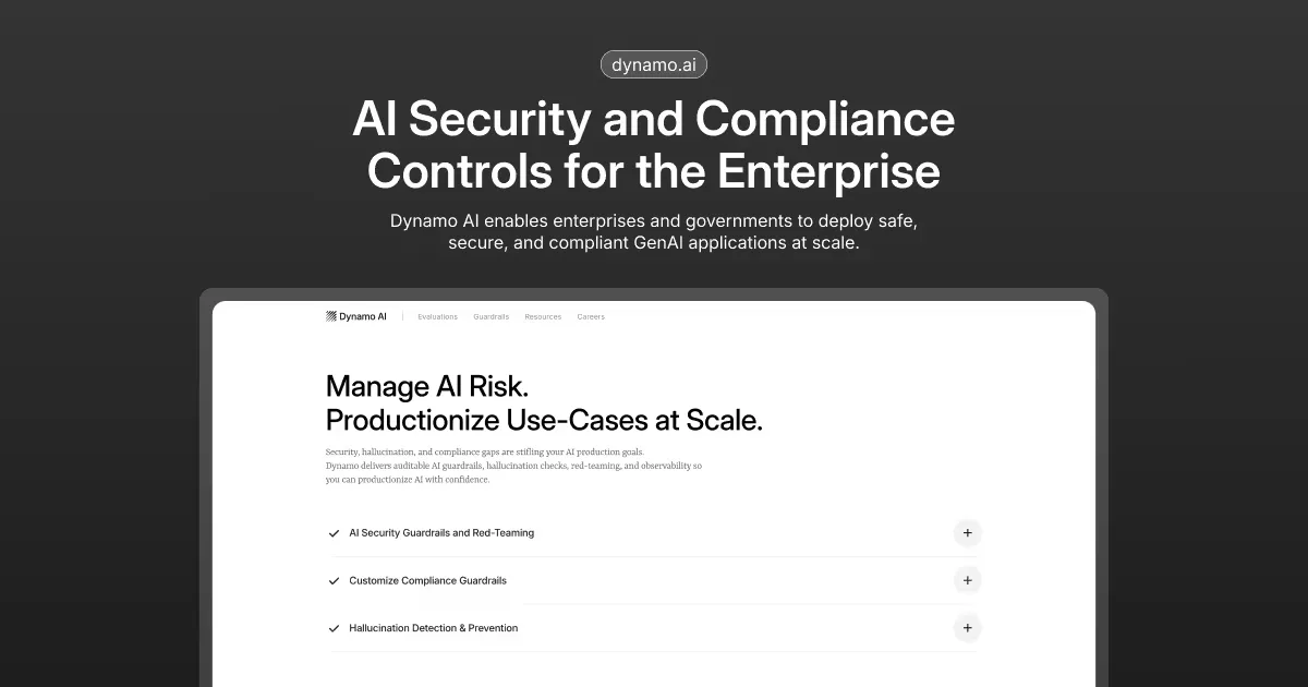 Preview of Dynamo AI