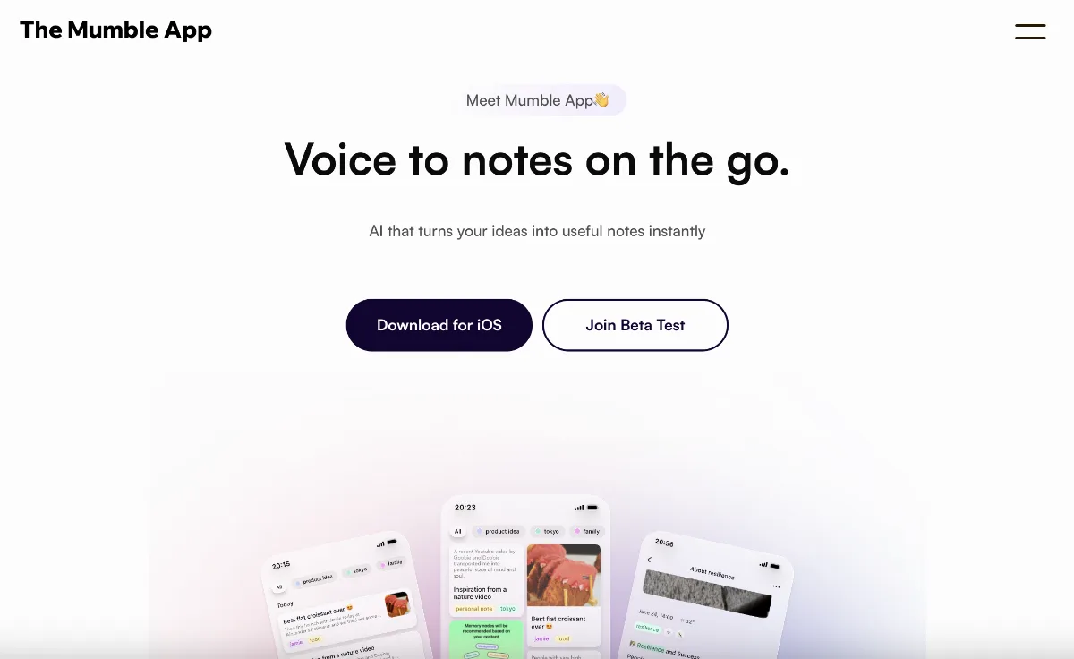 Preview of Mumble Note