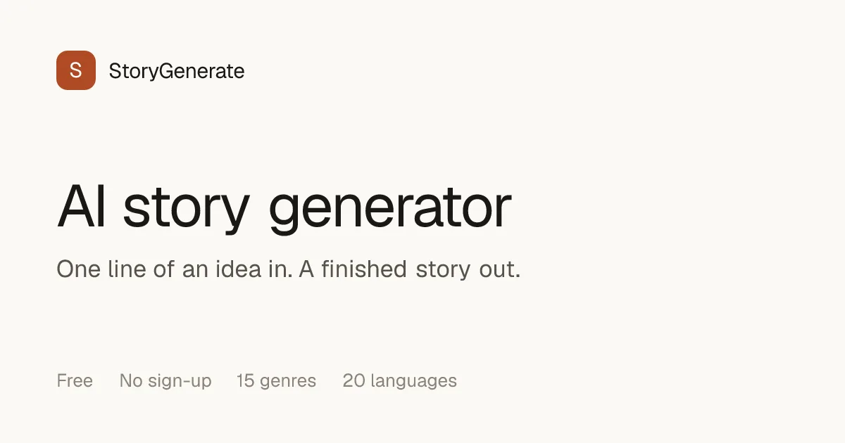 Preview of StoryGenerate