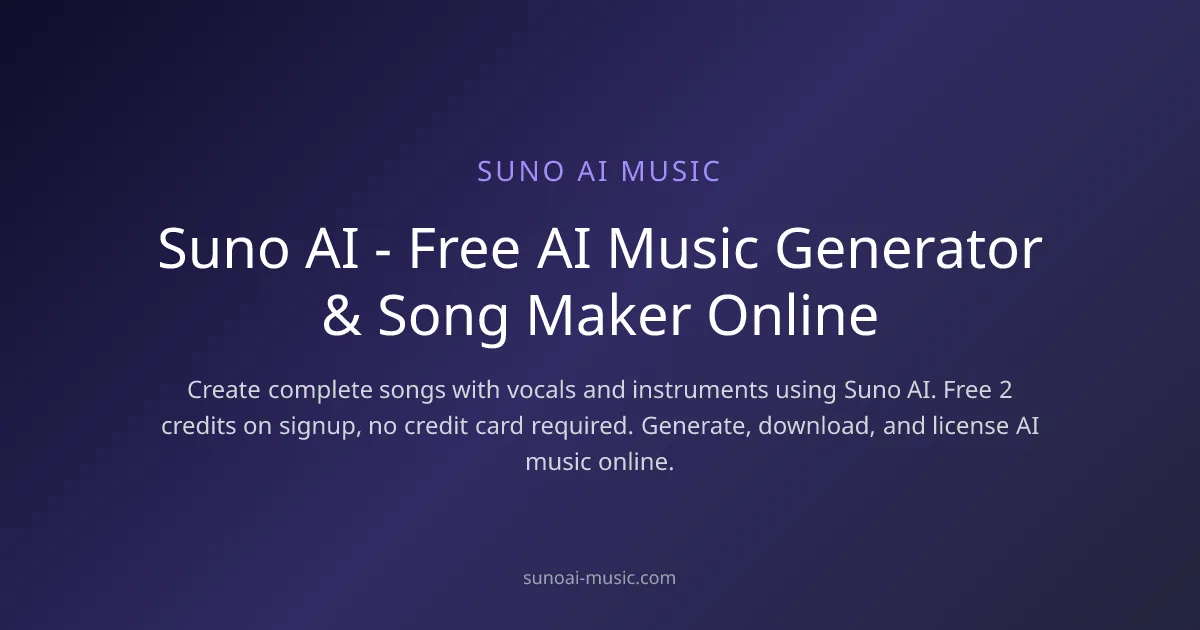 Preview of Suno AI Music