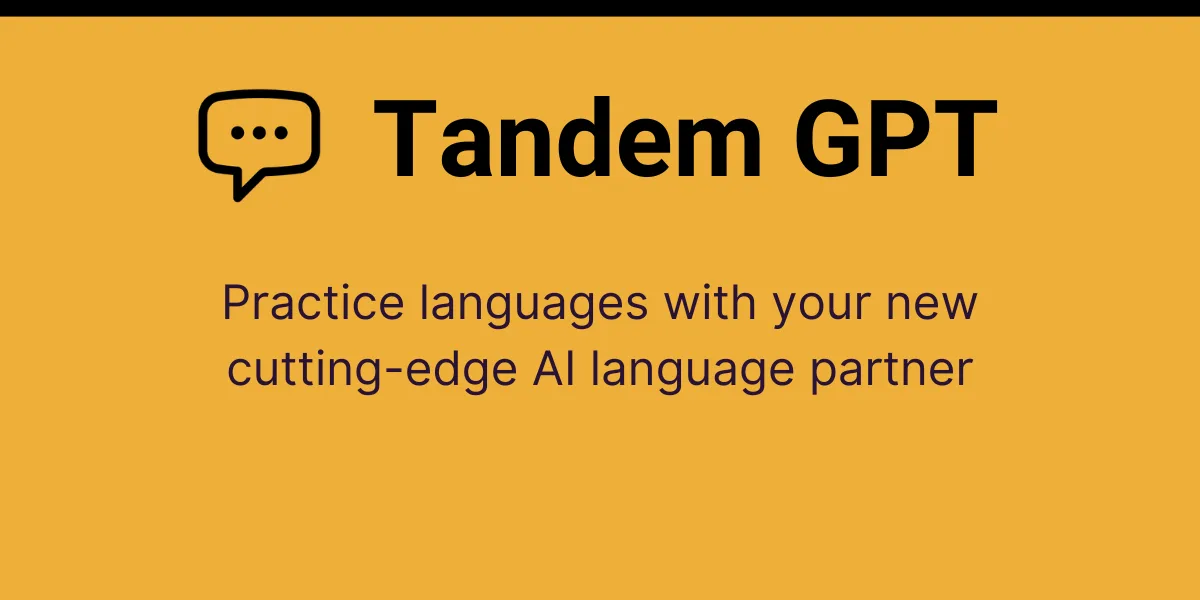 Preview of Tandem GPT