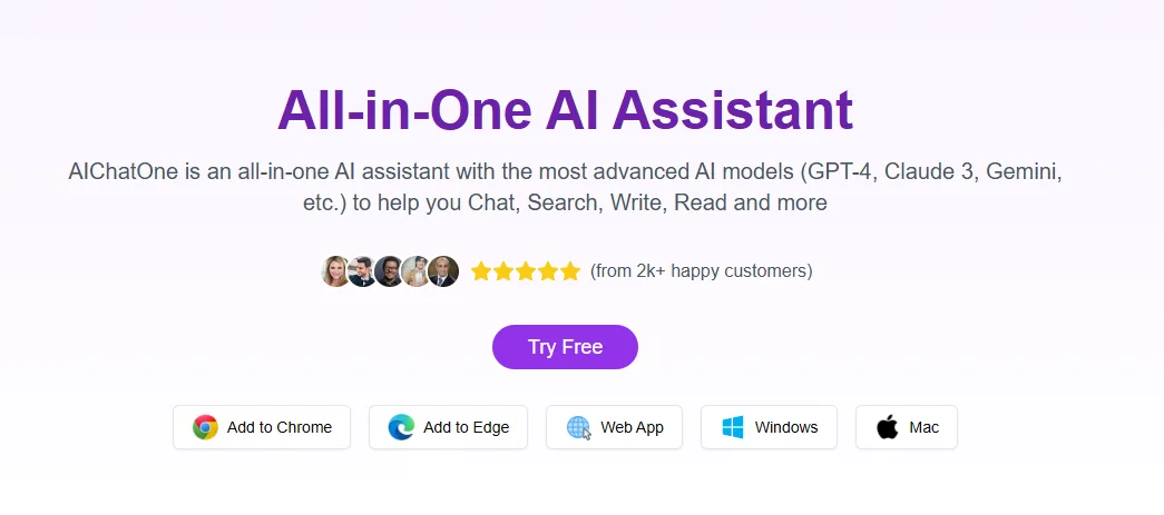 Preview of AIChatOne