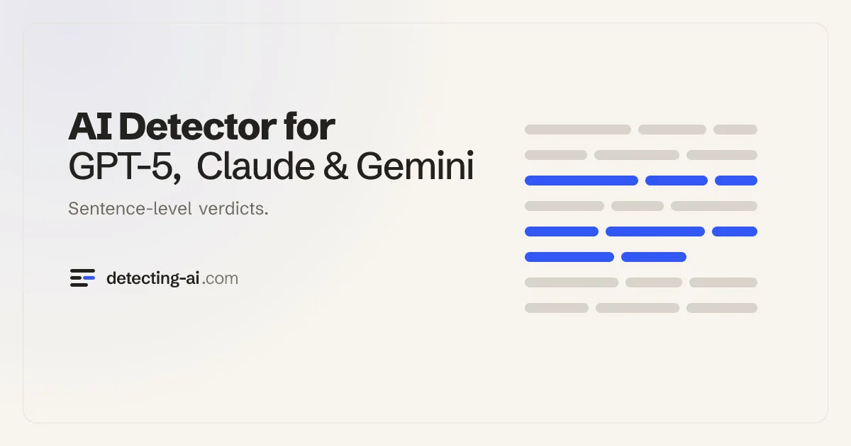 Preview of Detecting AI
