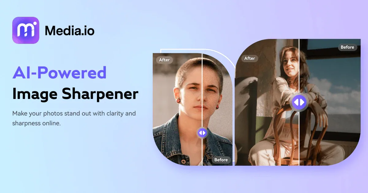Preview of Media.io Online Img Sharpener
