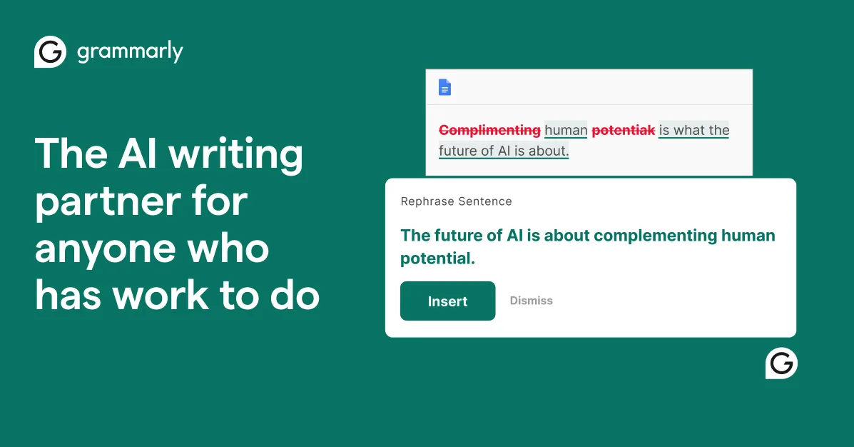 Preview of Grammarly: Free AI Writing Assistance