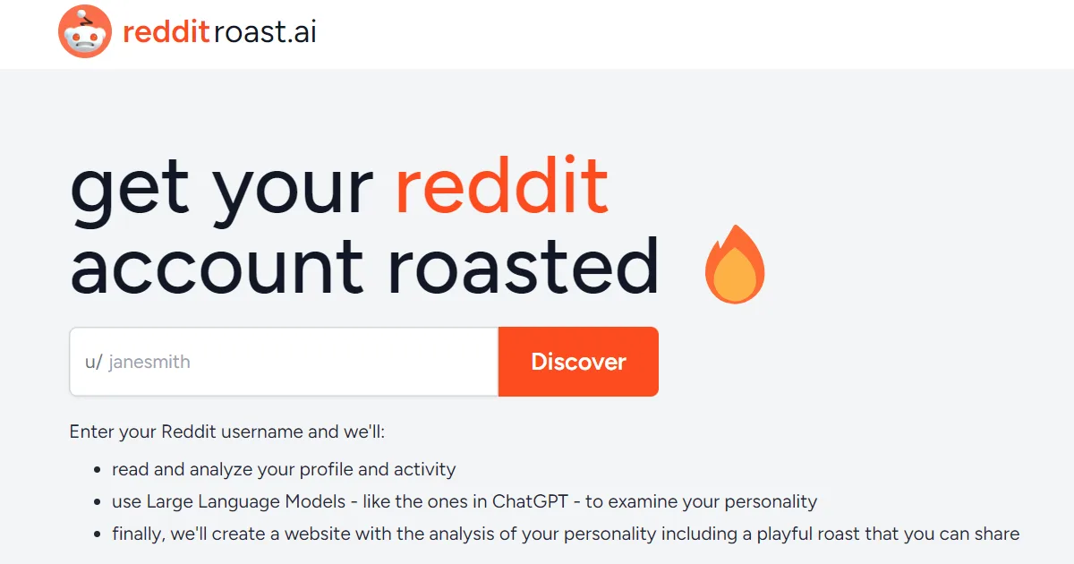Preview of Reddit Personality