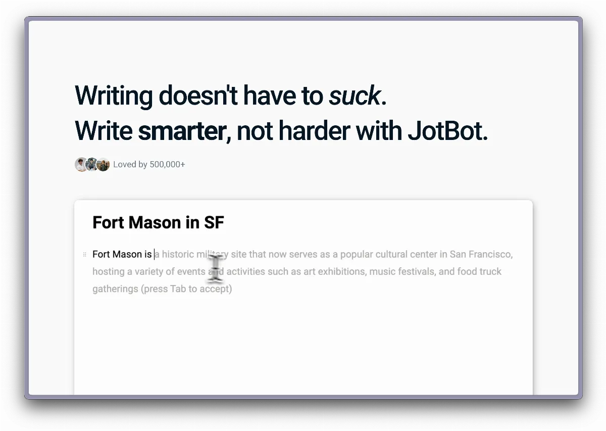 Preview of AI Writing Assistant