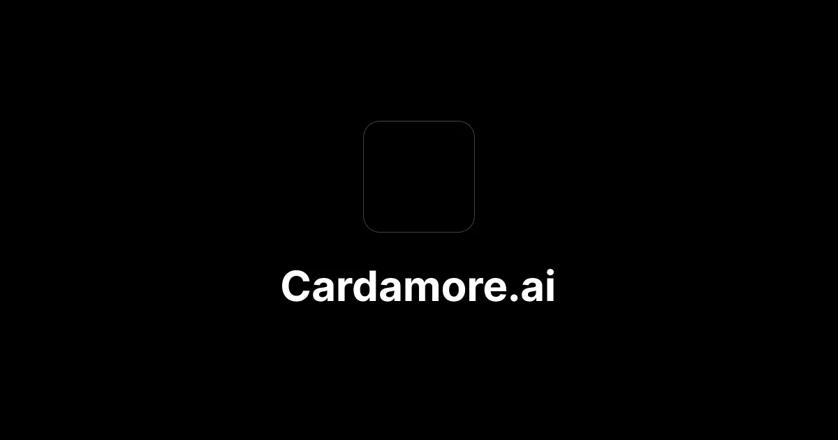 Preview of Cardamore.ai