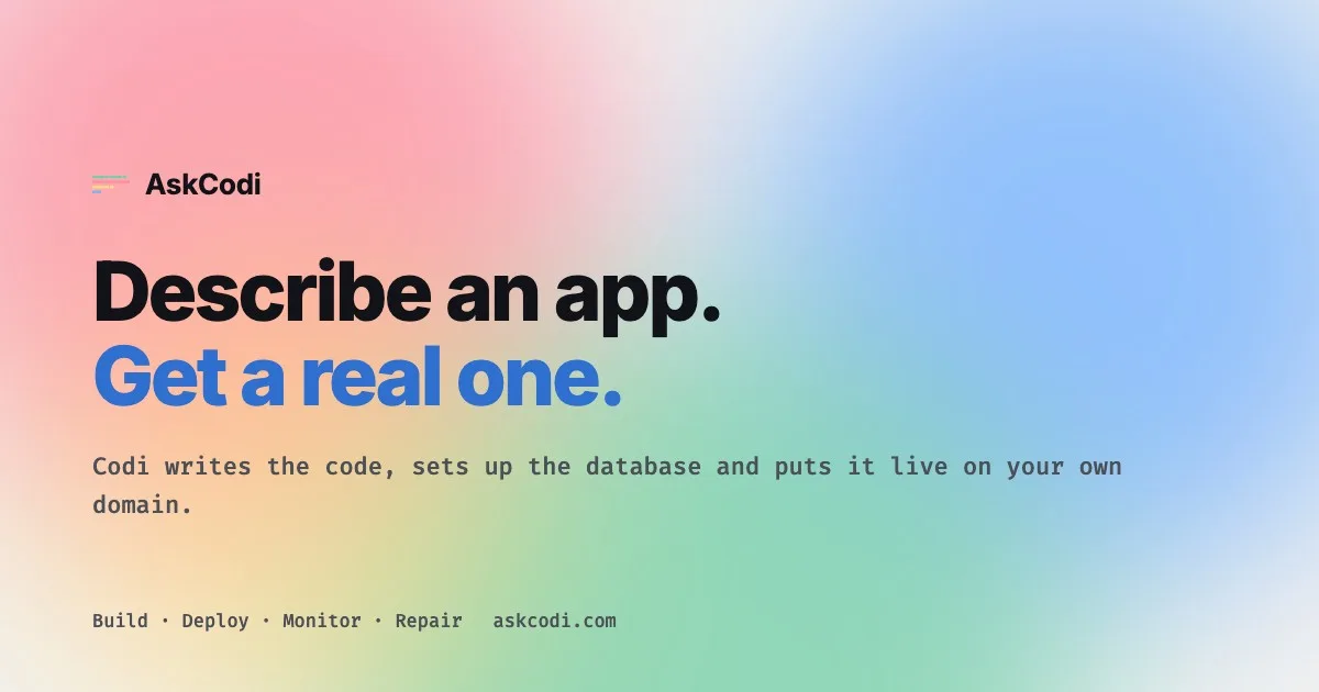 Preview of AskCodi