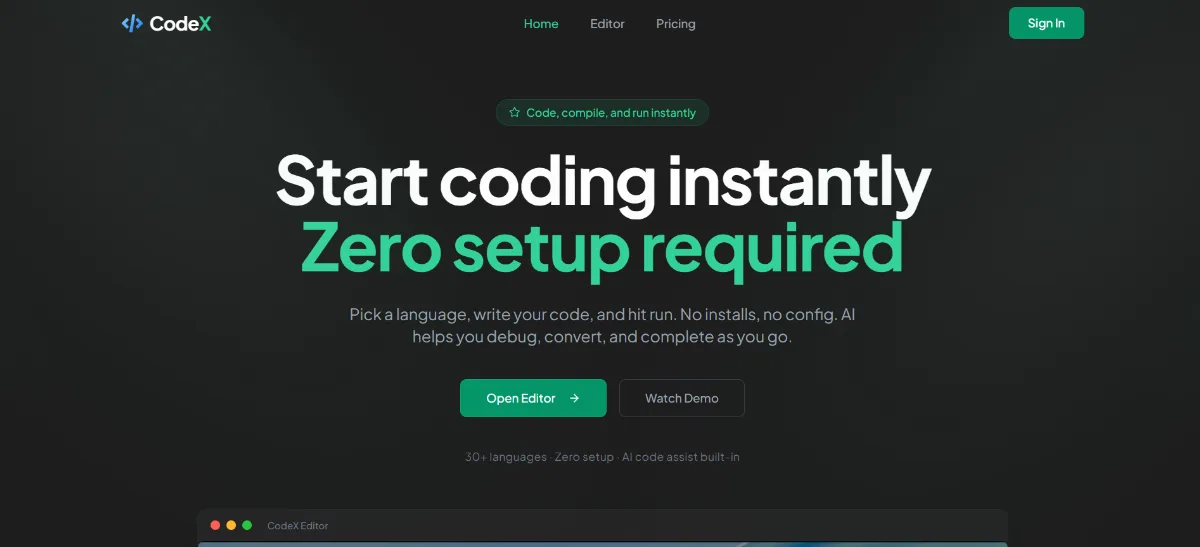 Preview of XCodeX