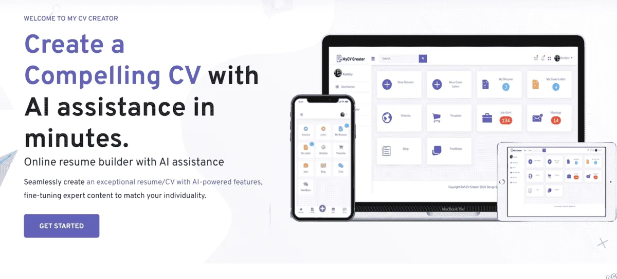Preview of MyCVCreator