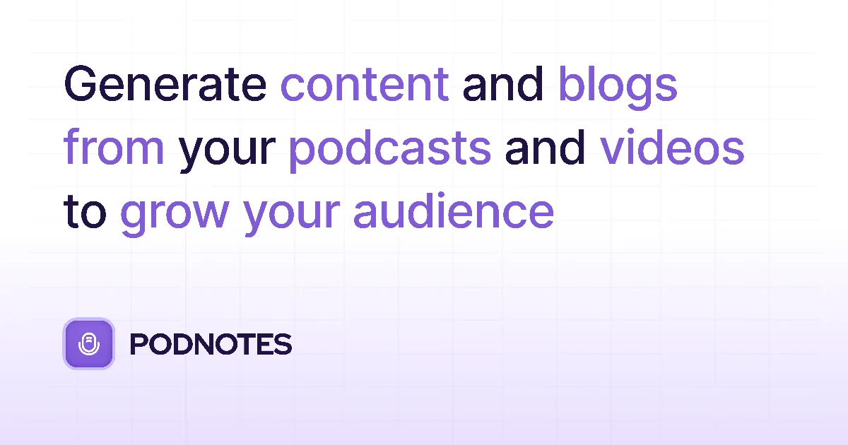 Preview of Podnotes
