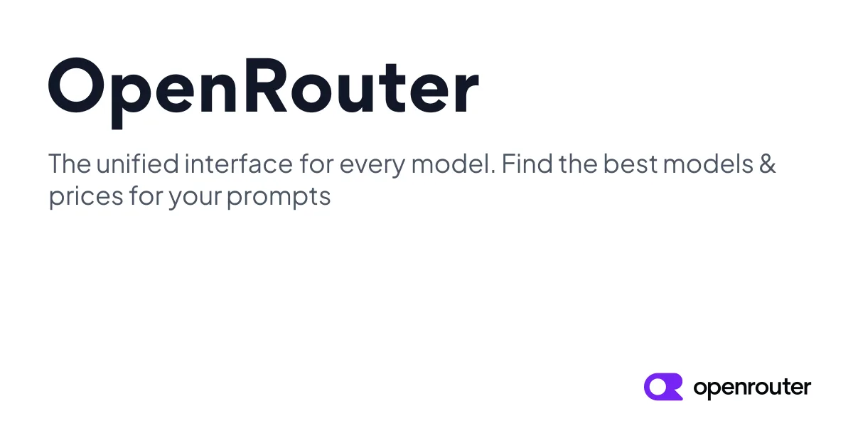 Preview of OpenRouter