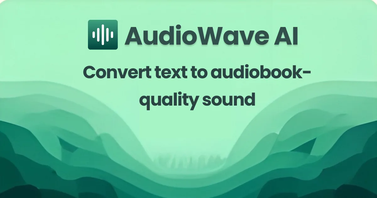 Preview of AudiowaveAI