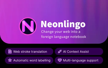 Preview of AI Language Learning Chrome Extension