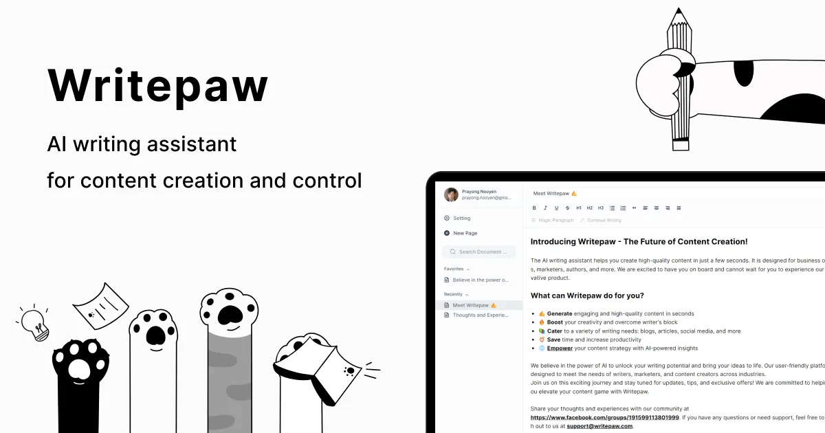 Preview of Writepaw