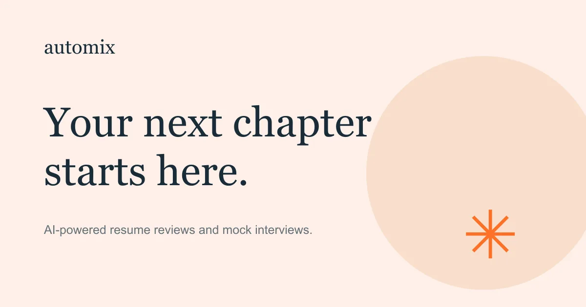 Preview of Your next chapter starts here