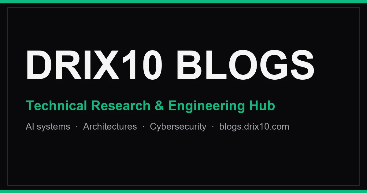 Preview of Drix10 Blogs