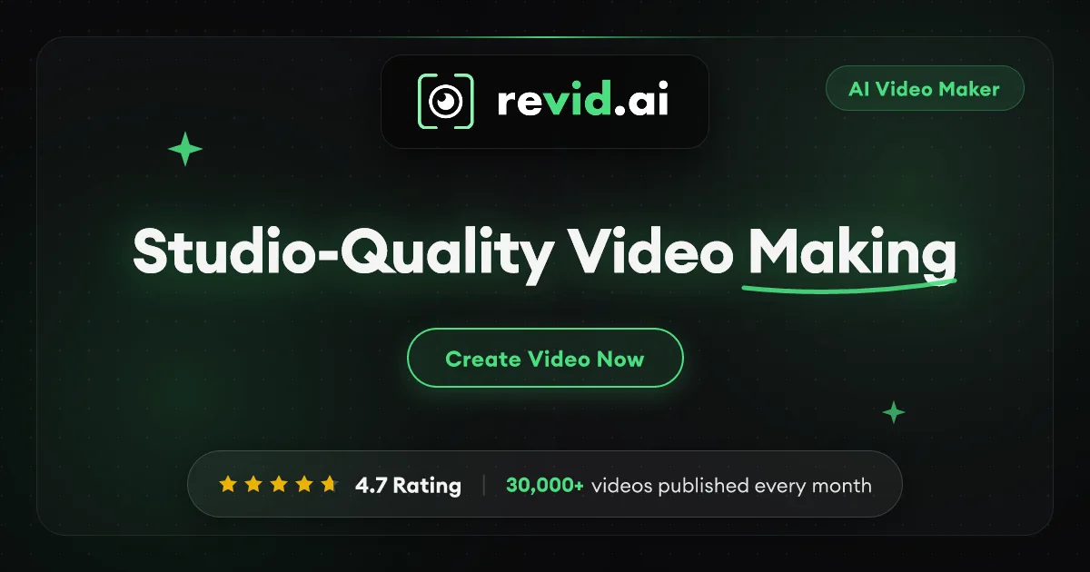 Preview of revid.ai
