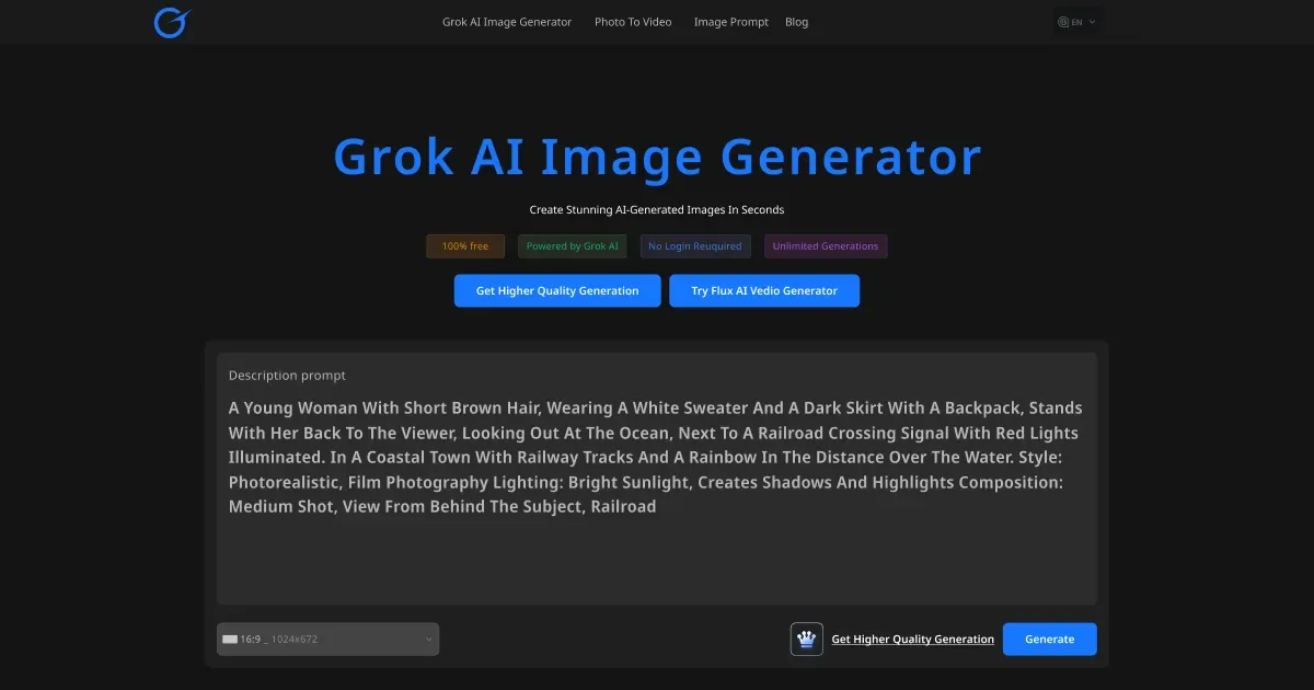 Preview of grokimagegenerator.net