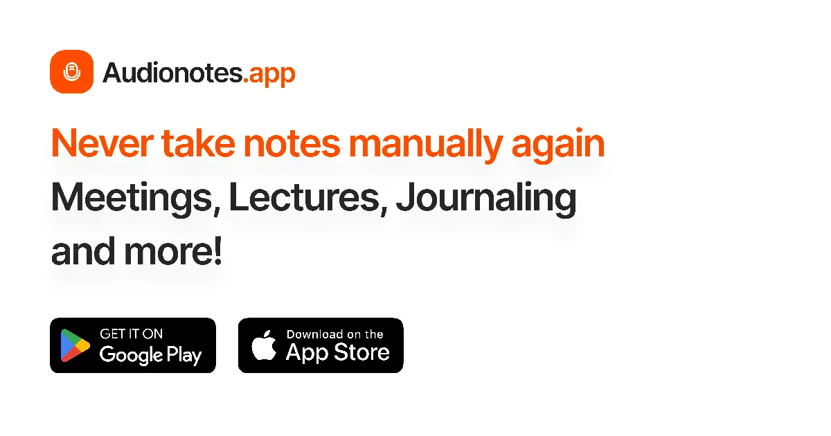 Preview of Audionotes