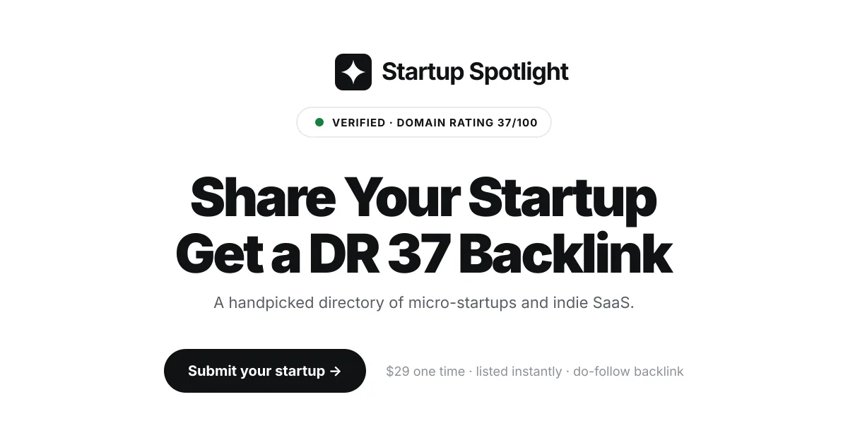 Preview of Startup Spotlight
