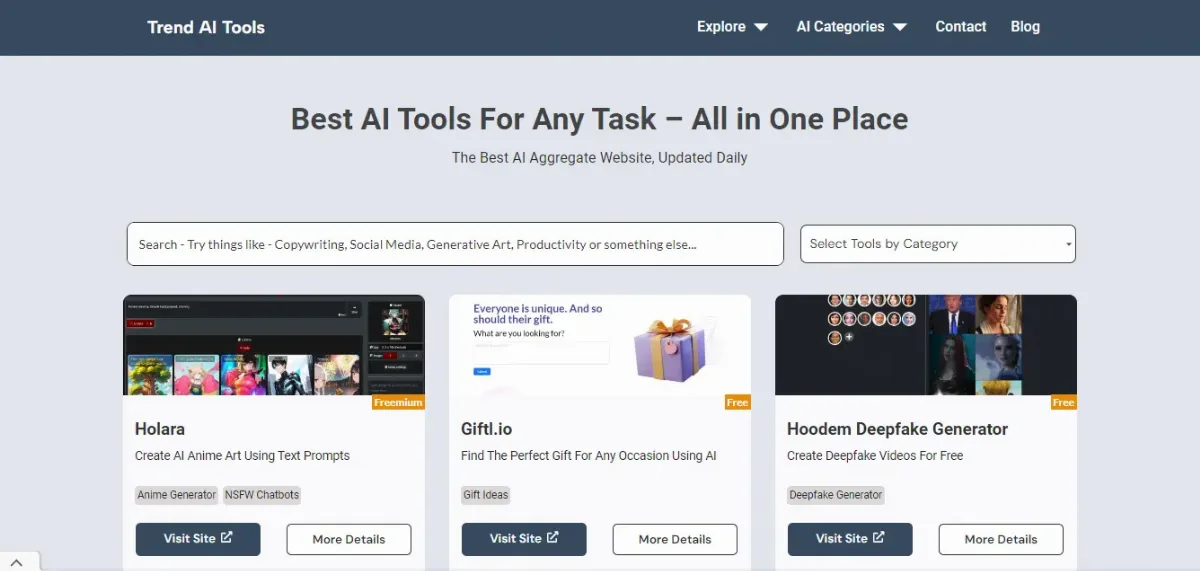 Preview of Trend AI Tools