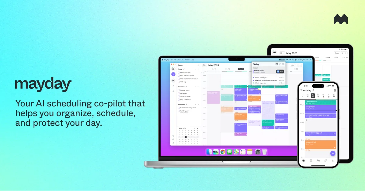 Preview of Mayday: The AI-Assisted Calendar