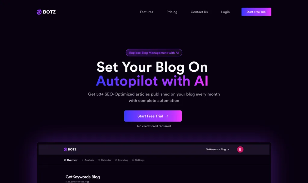 Preview of GetBotz