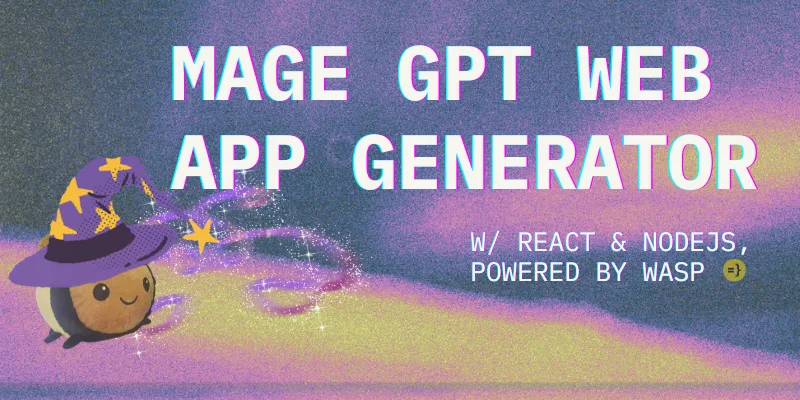 Preview of MAGE GPT Web App Generator ✨ MageGPT