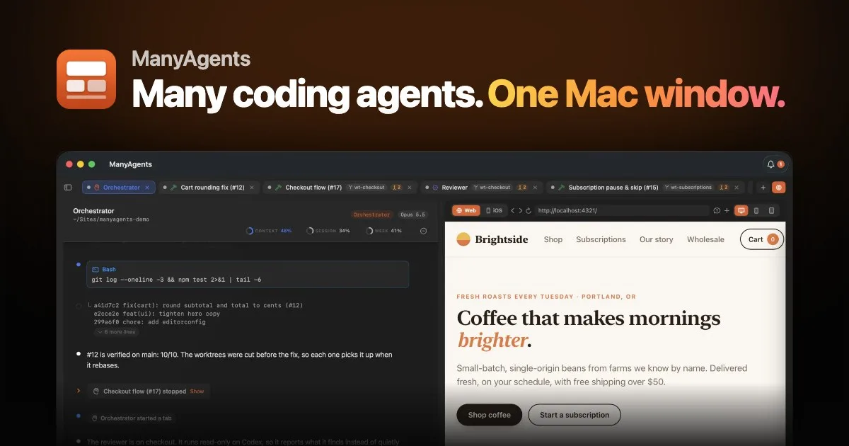 Preview of ManyAgents