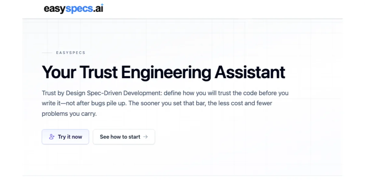 Preview of Your Spec Engineering Assistant