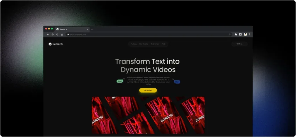 Preview of Reeler AI