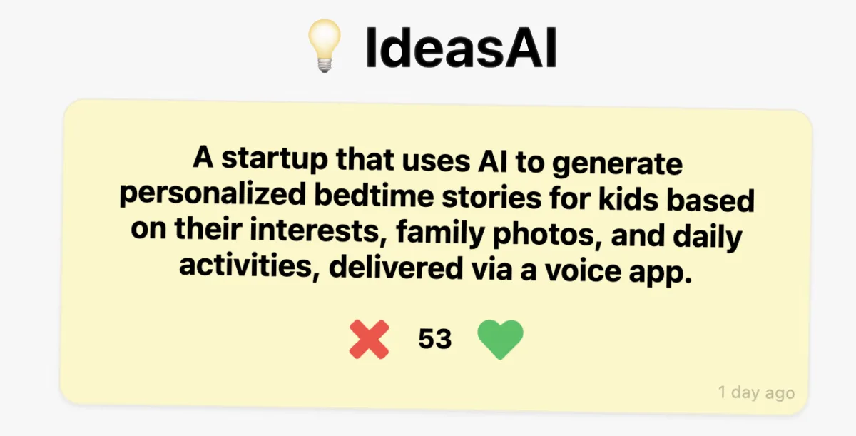 Preview of Startup Ideas powered by xAI Grok