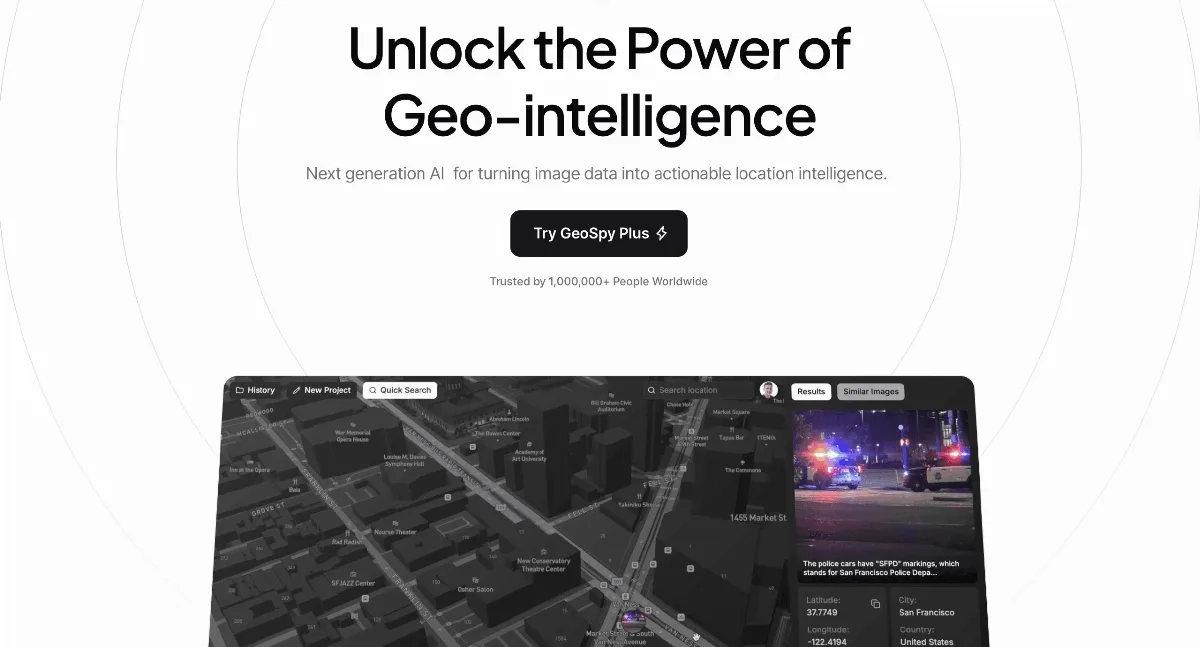 Preview of GeoSpy