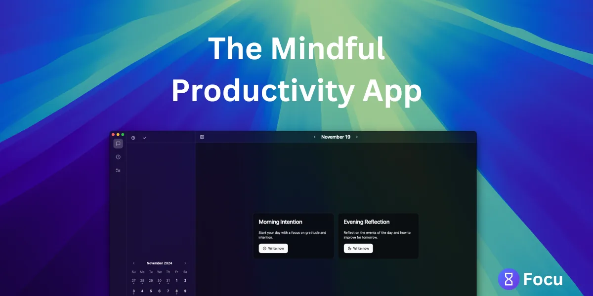 Preview of Focu App