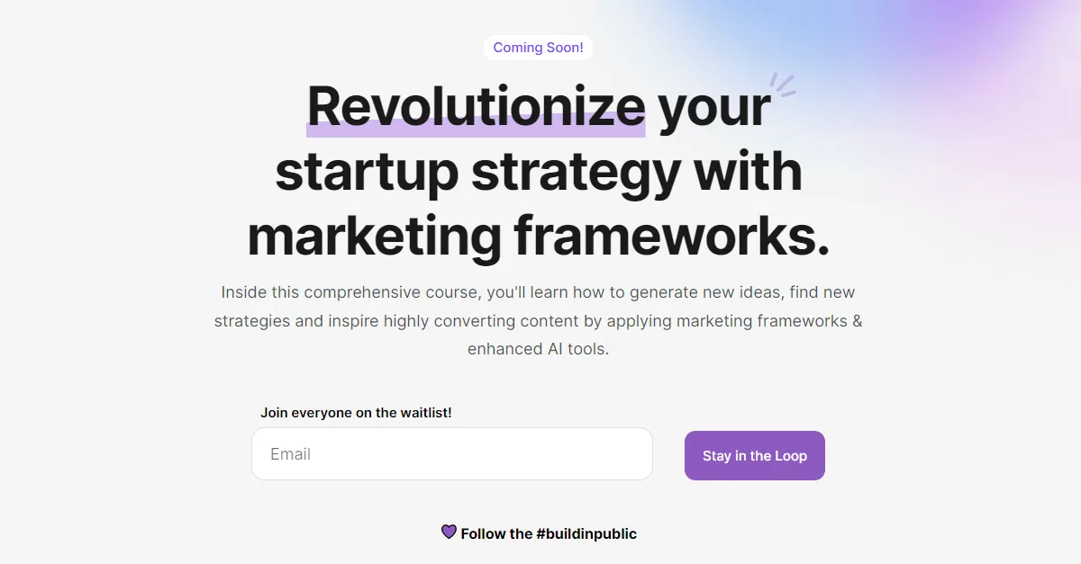 Preview of Marketing Frameworks