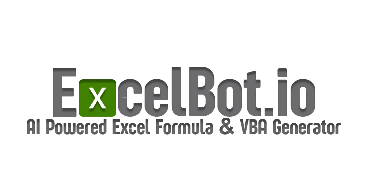 Preview of ExcelBot
