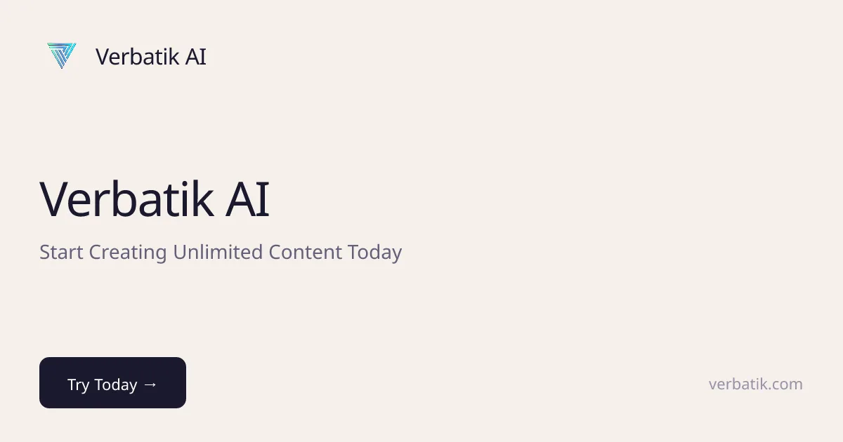Preview of Verbatik AI