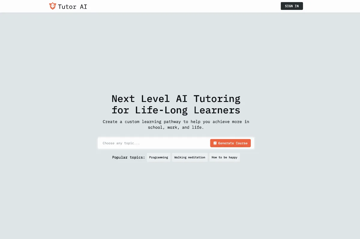 Preview of tutorai.me