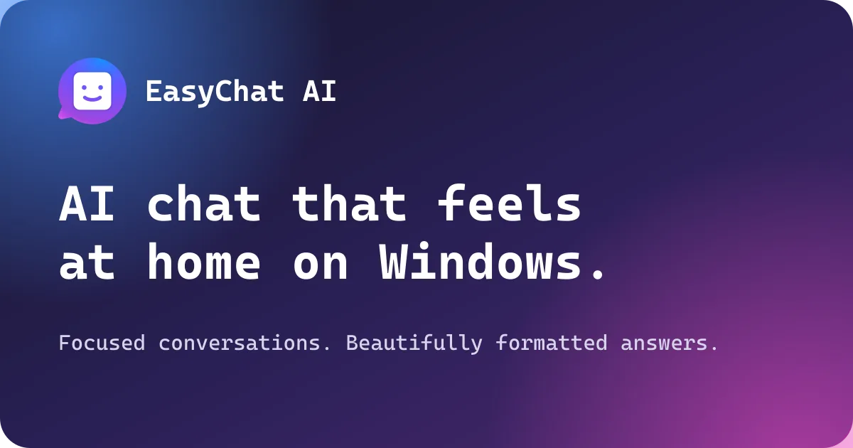 Preview of EasyChat AI