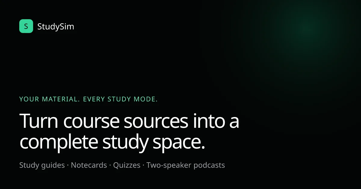 Preview of StudySim