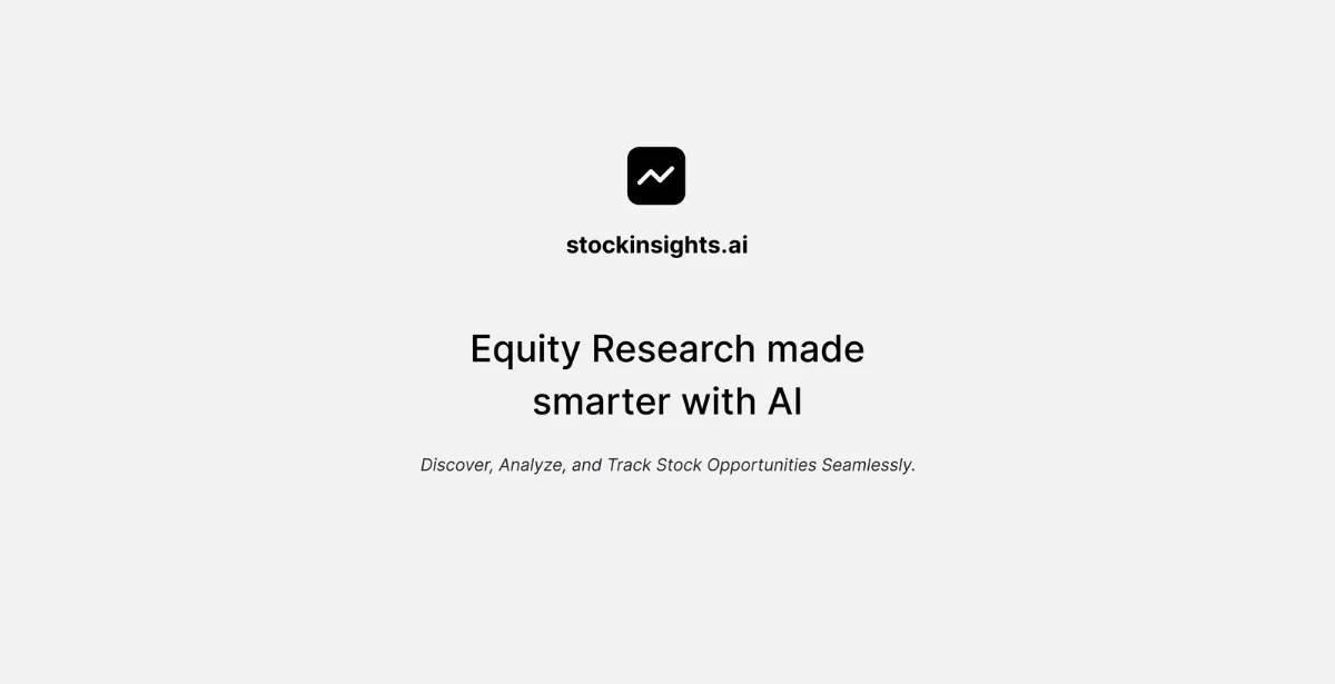 Preview of stockinsights.ai