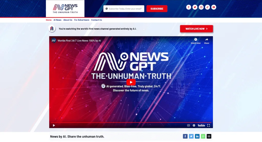 Preview of NewsGPT.ai